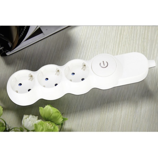 Prelungitor Hoff Line 3 prize, 3 m, 3500W, 3 x 1.5 mmp, intrerupator, EBA - Img 3