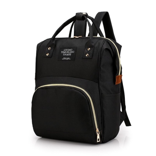 Rucsac termic pentru parinti EBA, Rezistent la umiditate, Capacitate maxima 15 kg, dimensiuni 40 x 25 x 16 cm, Negru - Img 3
