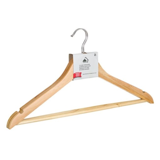 Set 2 umerase rezistente din lemn EBA, natur, 44.5 cm - Img 3