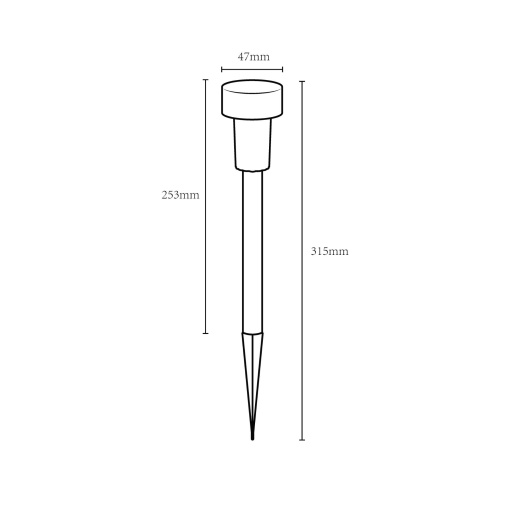 Set 6 X Lampa solara LED EBA Stick, inox, H 31.5 cm, exterior - Img 4