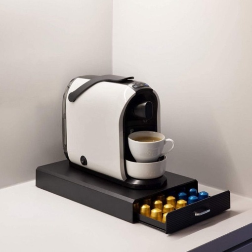 Suport organizator EBA, tip sertar, 50 capsule cafea Nespresso, dimensiuni 40 x 24 x 6 cm - Img 2