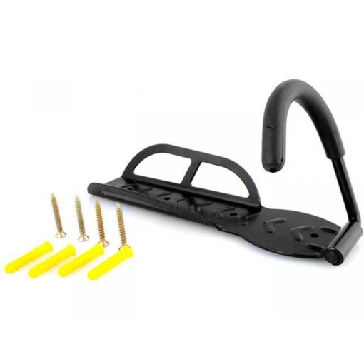 Suport perete pentru bicicleta, EBA, cu suruburi de montare, metal, Negru, 26 x 7 x 12 cm, maxim 25 kg - Img 4