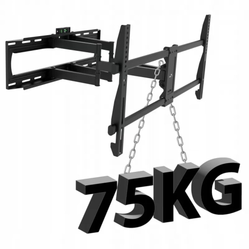 Suport TV Perete Reglabil 42-100 Inch KG-1039 King Mount Alaska, Rotativ si Inclinabil, Brat Dublu, VESA Universal, Metal Ranforsat, Capacitate Mare, Compatibil LCD LED OLED QLED - Img 3