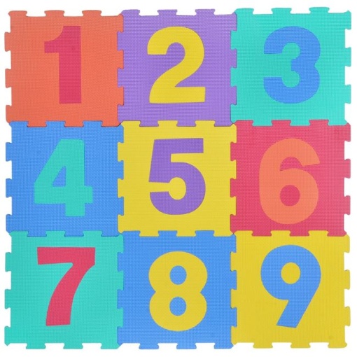 Covoras tip Puzzle cu Litere EBA, Spuma Multicolor, 9 Placi, dimensiuni 31.5 x 31.5 cm - Img 4