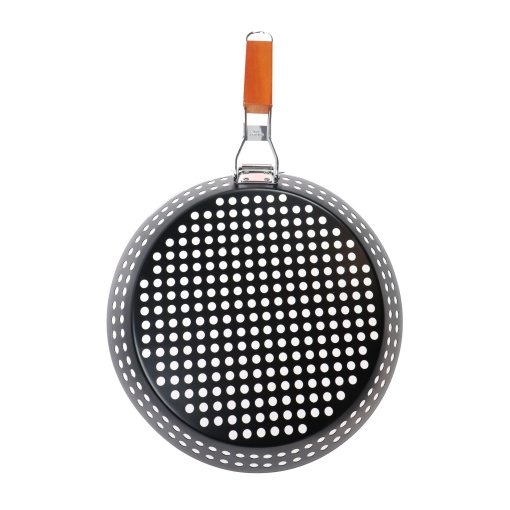 Gratar pentru legume EBA, metal, maner pliabil, diametru 30.5 cm - Img 2