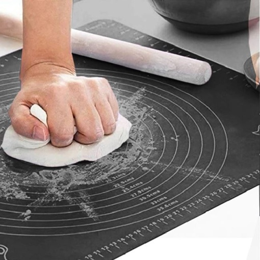Plansa din Silicon Alimentar de Framantat Aluat, Antiaderenta, 50 x 40 cm, Antracit, EBA - Img 3