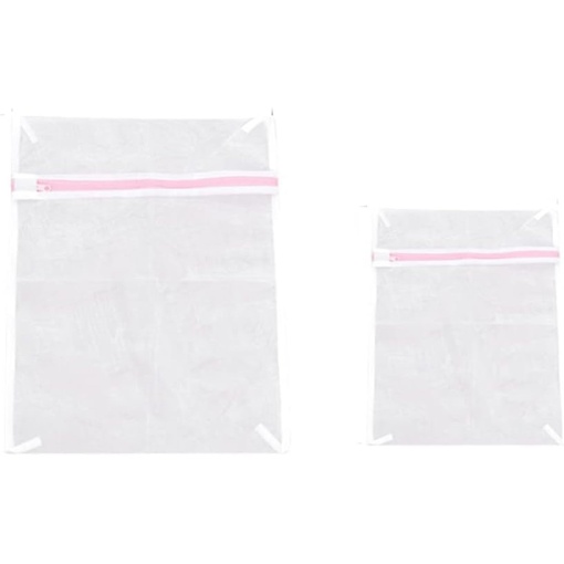 Saculet pentru rufe delicate si lenjerie intima, EBA, cu rol de protectie pentru haine sensibile, 30 x 40 cm, Alb - Img 4