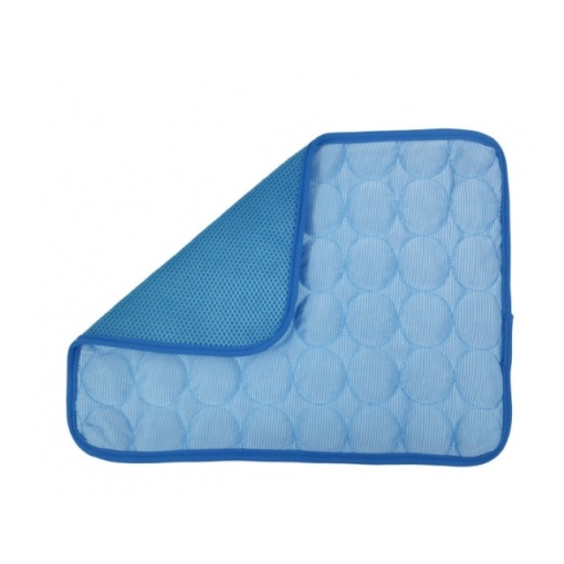 Saltea de racorire pentru caini si pisici EBA, dimensiuni 40 x 30 cm, Bleu - Img 3