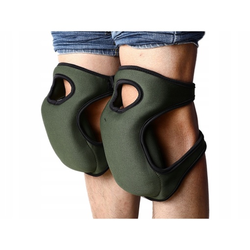 Set 2 protectii genunchi din spuma pentru gradinarit EBA, confortabile din spuma, 45 x 20 cm, Verde - Img 2