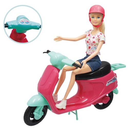 Set Papusa cu Scooter si Accesorii EBA - Img 3