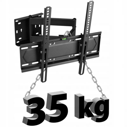 Suport TV Reglabil 23-70 Inch King Mount KG-1038 Sydney, VESA 400x400, Rotire 180°, Extensibil, Suport Perete TV LCD LED OLED QLED, 35kg - Img 5