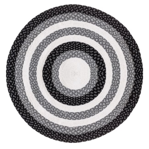 Covor textil rotund EBA, model dungi, 75 cm - Img 2