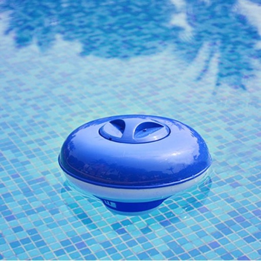 Dozator Plutitor pentru Pastile Piscina, Compatibil cu Tablete Clor 20 gr pentru Tratarea Apei, D 13 cm, EBA - Img 3