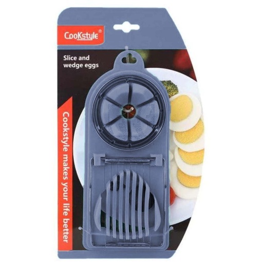 Feliator Multifunctional pentru Taiat Oua Fierte EBA, Inox, Gri - Img 2