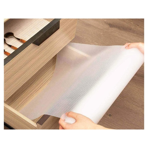 Folie Plastic EBA pentru Protectie Sertare, Rafturi, Etajere, Material Impermeabil, dimensiuni 100 x 140 cm, transparent - Img 4
