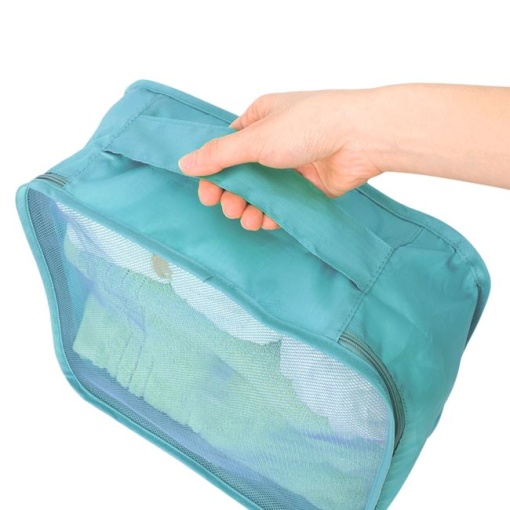 Husa de Calatorie pentru Accesorii Turcoaz EBA, dimensiuni 30 x 22 x 12 cm - Img 2