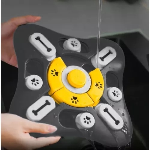 Jucarie interactiva pentru caini EBA, rotire la 360 grade, recompense ce dezvolta abilitatile de concentrare si atentie - Img 4