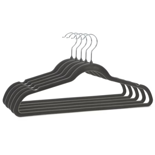 Set 10 Umerase Luxury din Lemn laminat EBA, bara pentru pantaloni si design modern, dimensiuni 24 x 44.5 cm - Img 2