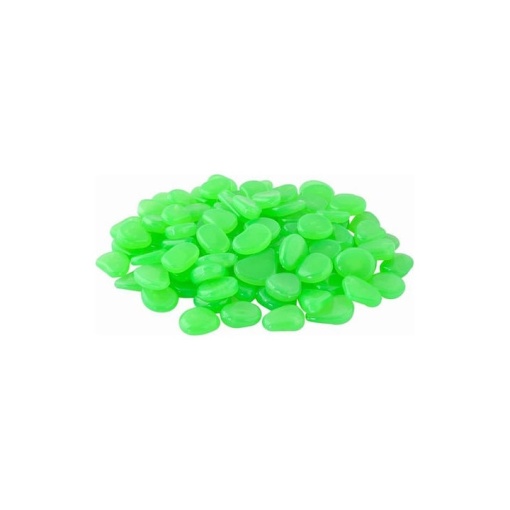 Set 100 bucati pietre fluorescente EBA, stralucitoare ideale pentru decor gradina, ghivece - Img 2