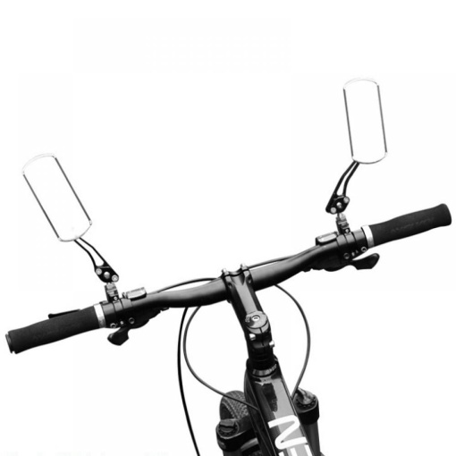 Set 2 oglinzi retrovizoare, EBA, pentru bicicleta, cu forma dreptunghiulara, dimensiuni 50 x 125 mm, Negru - Img 3
