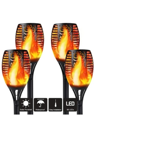 Set 4 x Lampa solara tip torta EBA, LED SMD 1.2W, senzor incorporat, IP44, timp functionare 8 ore, Negru - Img 4