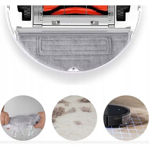 Set 8 x Lavete full mop EBA, Premium, compatibile cu Xiaomi RoboRock S7, S7 PLUS, S7 MAX, S7 MAXV, S70, S75, S7 Ultra, Gri - Img 4