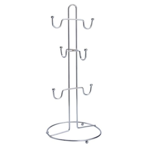 Suport Metalic pentru 6 Cani EBA, dimensiuni 15 x 34 cm, Argintiu - Img 2