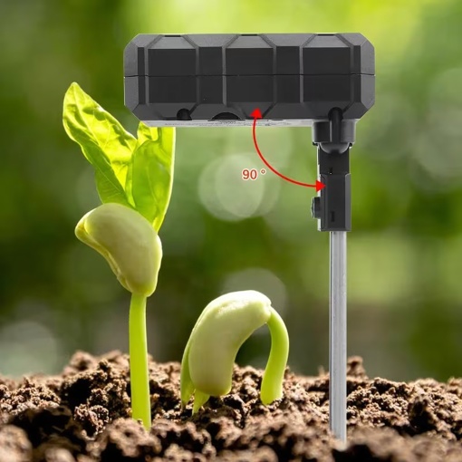 Tester Sol Profesional 6 in 1 Digital, pH Metru, Umiditate, Temperatura, Fertilitate si Lumina, Ecran LCD Rotativ, pentru Plante si Gradina - Img 6
