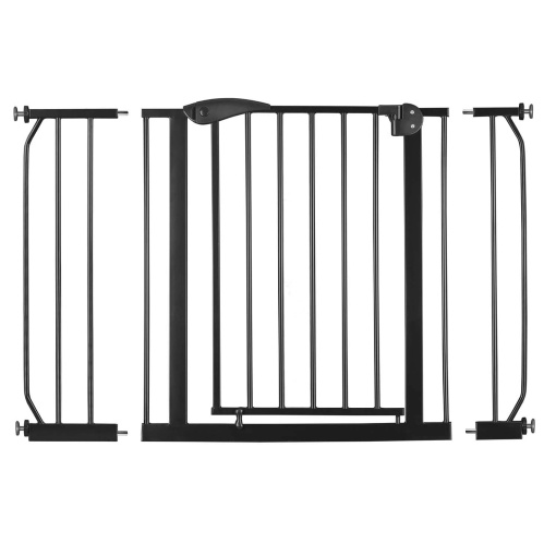 Bariera Siguranta Copii si Animale EBA, Reglabila 75-115 cm, Montaj Fara Gaurire, Bidirectionala, Blocare la 90 grade, Negru - Img 2
