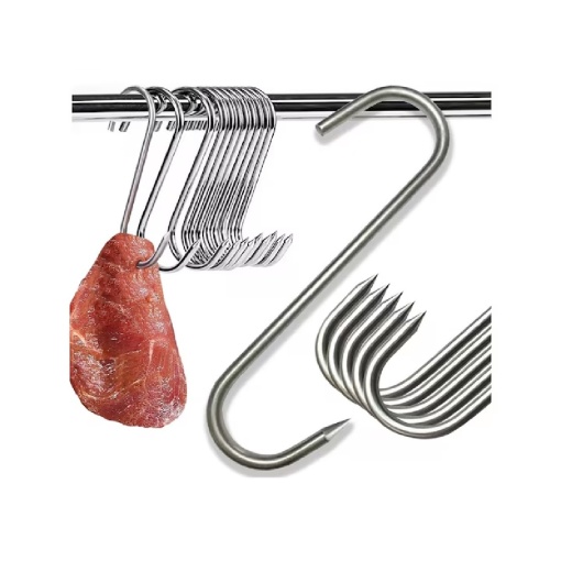 Carlig pentru macelarie sau afumatoare carne EBA, Tip S, 15 cm, capacitate maxima 15 kg - Img 3