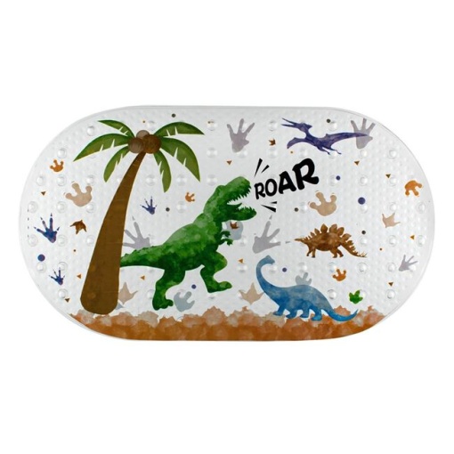 Covor antiderapat cada pentru copii EBA, Dinozauri, dimensiuni 69 x 38 cm - Img 2