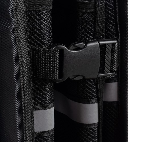 Organizator portbagaj auto EBA, pliabil, 3 compartimente, capacitate 50L, banda reflectorizanta, 59 x 30 x 35 cm, Negru mat - Img 2