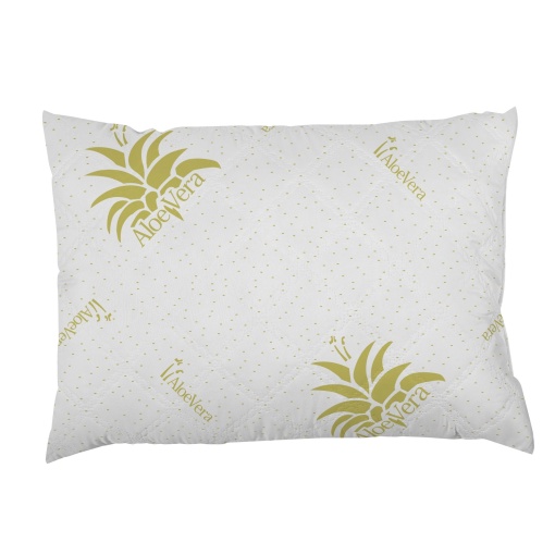 Perna pentru dormit EBA Aloe Vera, microfibra, alba, 50 x 70 cm - Img 2