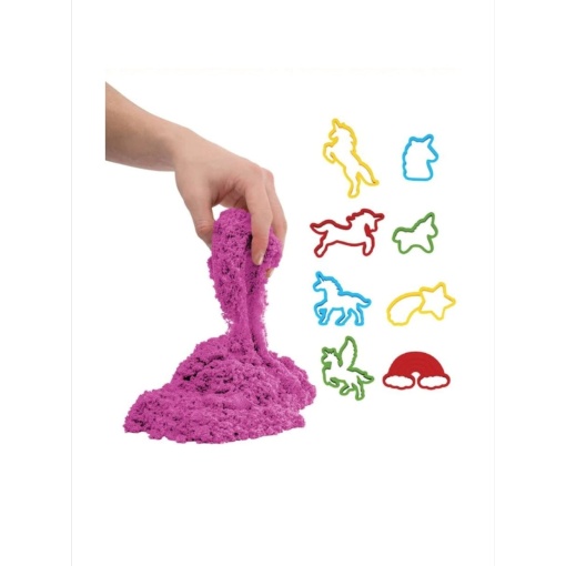 Set Nisip Kinetic Unicorn, Art Craft, cu 8 Forme, Modelare si Curatare Usoara, Calitate Premium EBA, 3 ani+ - Img 3