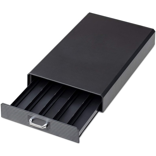 Suport organizator EBA, tip sertar, 50 capsule cafea Nespresso, dimensiuni 40 x 24 x 6 cm - Img 3
