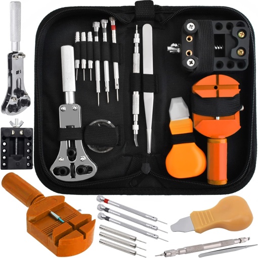 Trusa Pentru Reparat Ceasuri EBA, Etui cu 13 Articole, Profesional, Ideal Pentru Reparatii Si Intretinere - Img 4