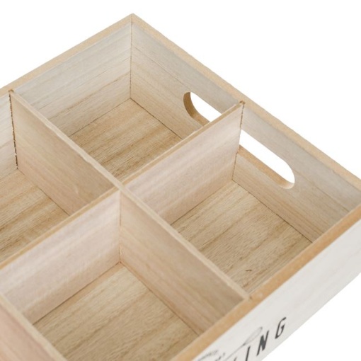 Cutie Organizatoare de Bucatarie cu 6 Compartimente "HOME BAKING" EBA, 26.5 x 18.5 x 6.5 cm - Img 2