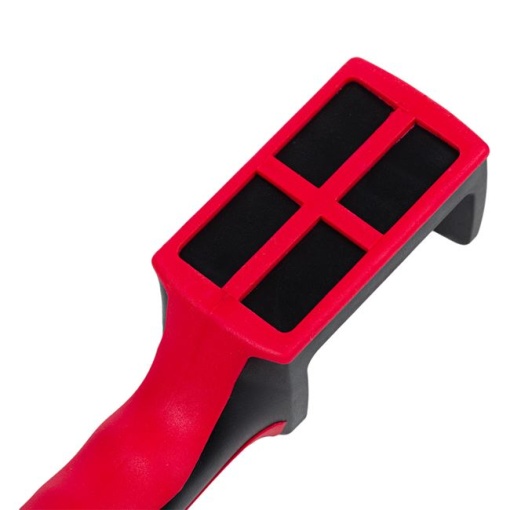 Dispozitiv pentru ascutit cutite detasabil EBA, 3 niveluri de slefuire, otel, maner si talpa din silicon 18 x 6 cm - Img 3