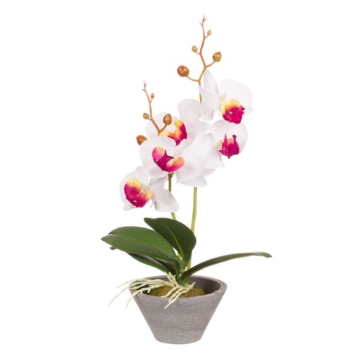 Ghiveci Decorativ Orhideee, Planta Artificiala 31 cm, EBA - Img 2
