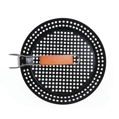Gratar pentru legume EBA, metal, maner pliabil, diametru 30.5 cm - Img 3