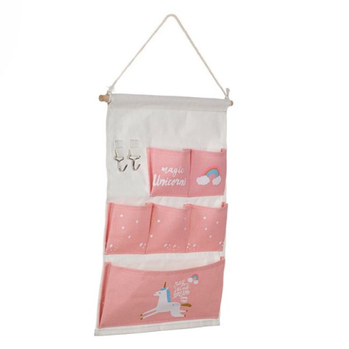 Husa Suspendabila pentru Copii cu Buzunare EBA, Model Unicorn, dimensiuni 34.5 x 47 cm - Img 2