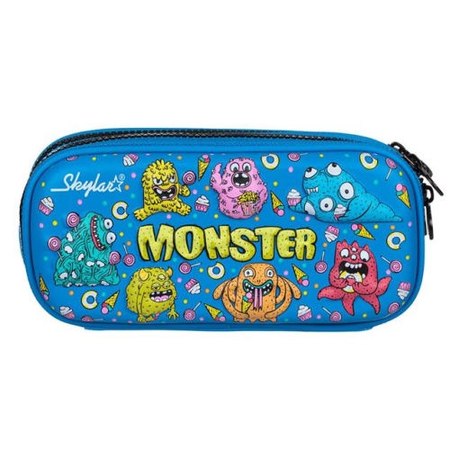 Penar dublu 3D Monster EBA, dimensiuni 21 x 11 x 6.5 cm, Albastru - Img 4