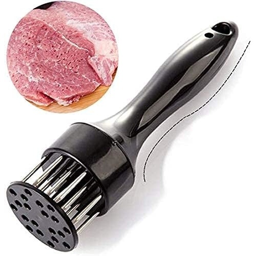 Set Gratar Grill Inox EBA, dimeniune 40 x 33 cm si Aparat pentru fragezit carnea - Img 3