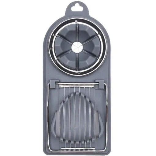 Feliator Multifunctional pentru Taiat Oua Fierte EBA, Inox, Gri - Img 3