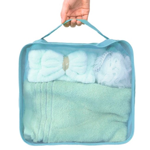 Husa de Calatorie pentru Accesorii Turcoaz EBA, dimensiuni 30 x 22 x 12 cm - Img 3