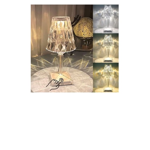 Lampa ambientala led EBA, crystal diamond cu senzor tactil si telecomanda, 16 nuante de lumina, reincarcabila usb - Img 4