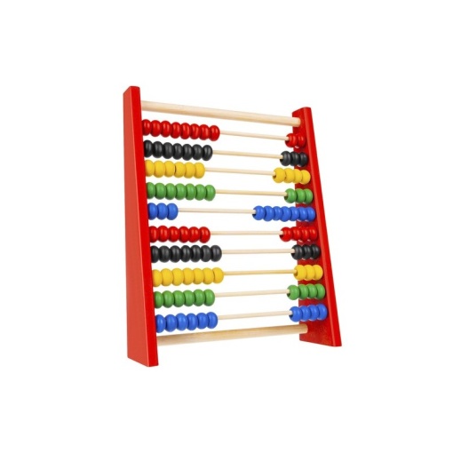 Numaratoare Abac EBA, 10 Randuri, 100 Margele, dimensiuni 20 x 16 x 5 cm, Lemn Multicolor - Img 2