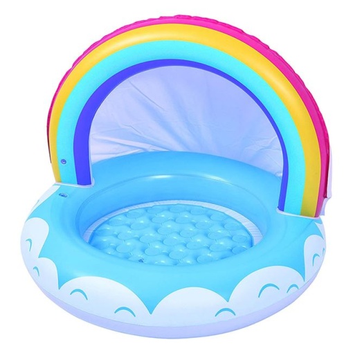 Piscina Copii cu paravan impotriva soarelui EBA, Curcubeu 95 x 66cm - Img 2