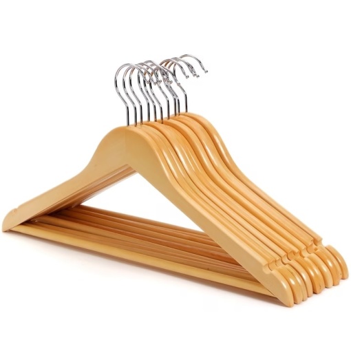 Set 10 Umerase Luxury din Lemn laminat EBA, bara pentru pantaloni si design modern, dimensiuni 24 x 44.5 cm - Img 3