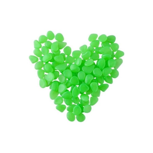 Set 100 bucati pietre fluorescente EBA, stralucitoare ideale pentru decor gradina, ghivece - Img 3